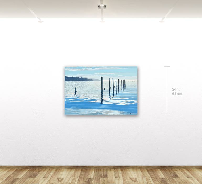 Original Abstract Landscape Painting by Alex Nizovsky