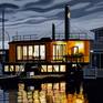Sausalito Yellow Ferry Dock / Night #2 - Detail