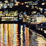Sausalito Boardwalk View / Nocturne - Detail