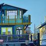 Sausalito Houseboat / Evening - Detail