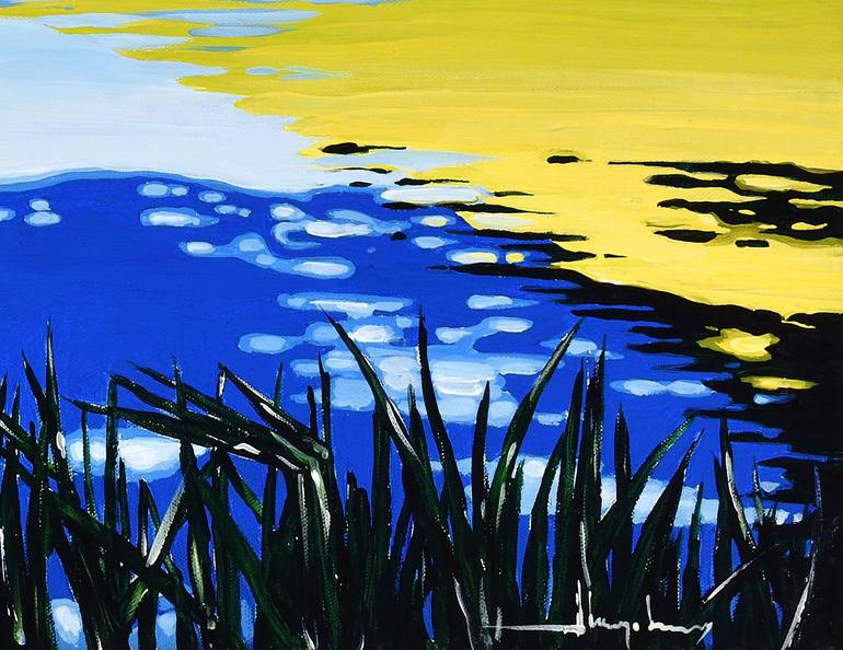 Original Figurative Landscape Painting by Alex Nizovsky