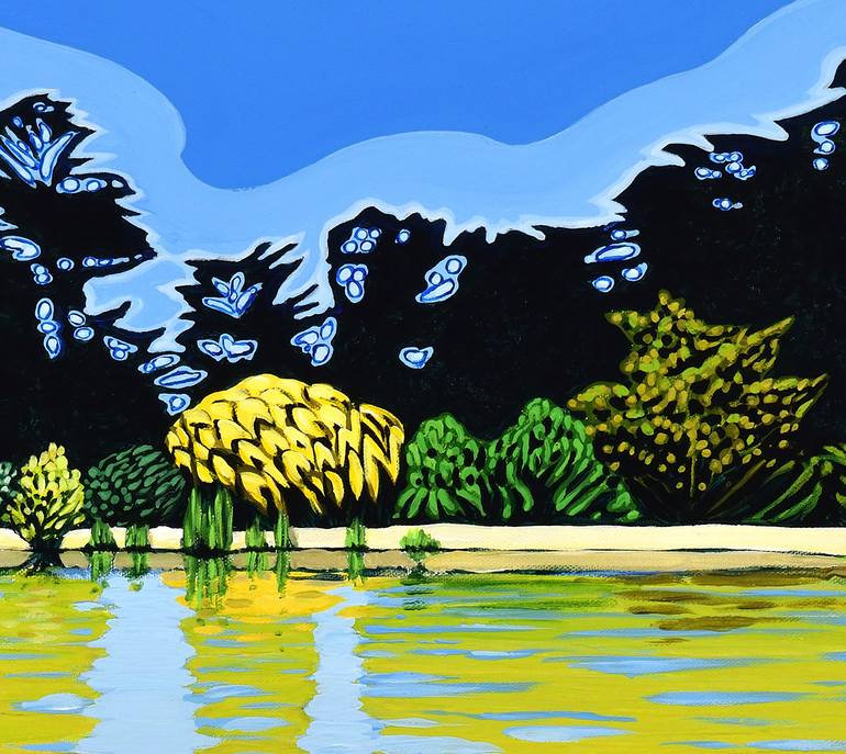 Original Figurative Landscape Painting by Alex Nizovsky