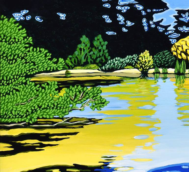 Original Figurative Landscape Painting by Alex Nizovsky