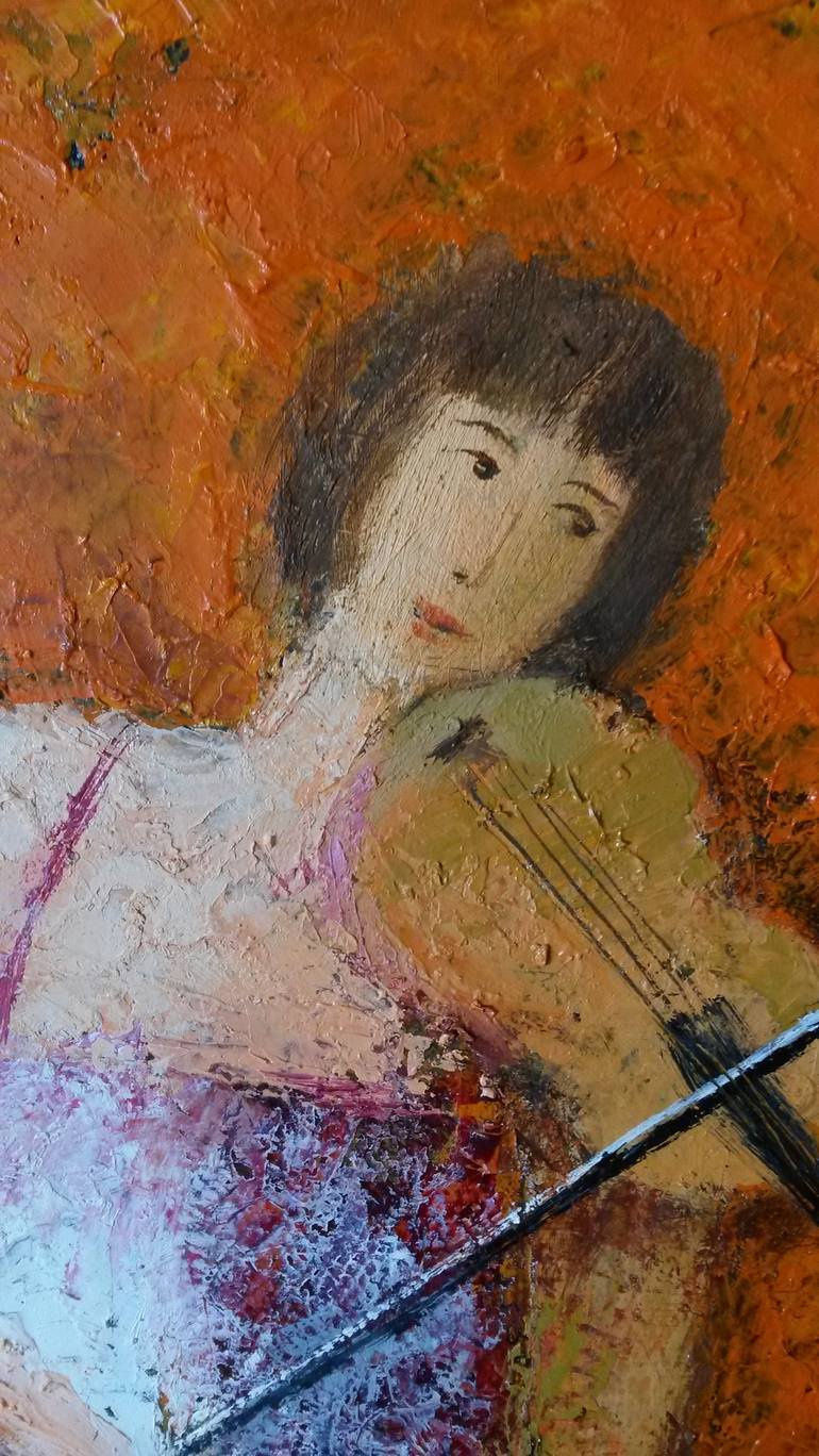 Original Figurative Music Painting by Gia Revazi