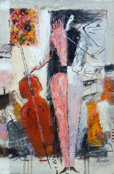 Original Expressionism Music Paintings by Gia Revazi