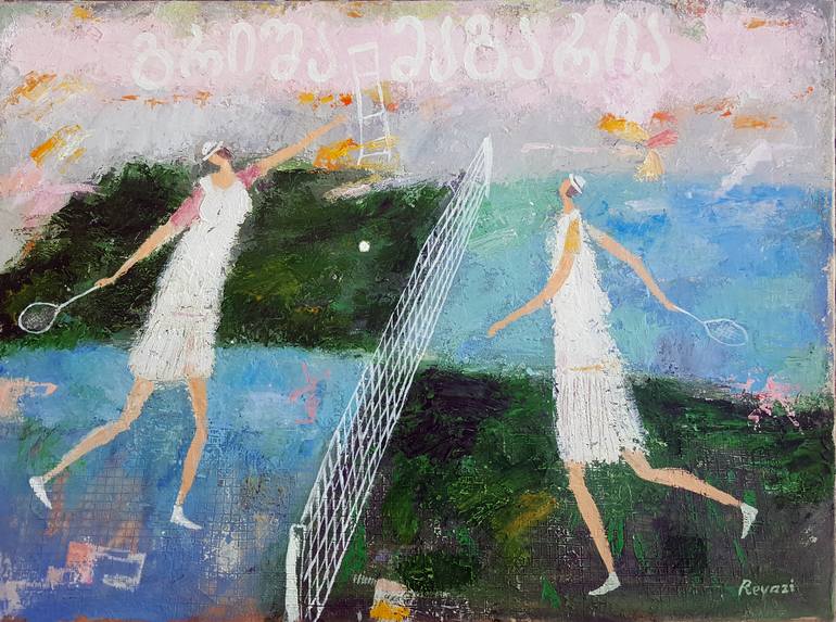 Original Expressionism Sport Painting by Gia Revazi