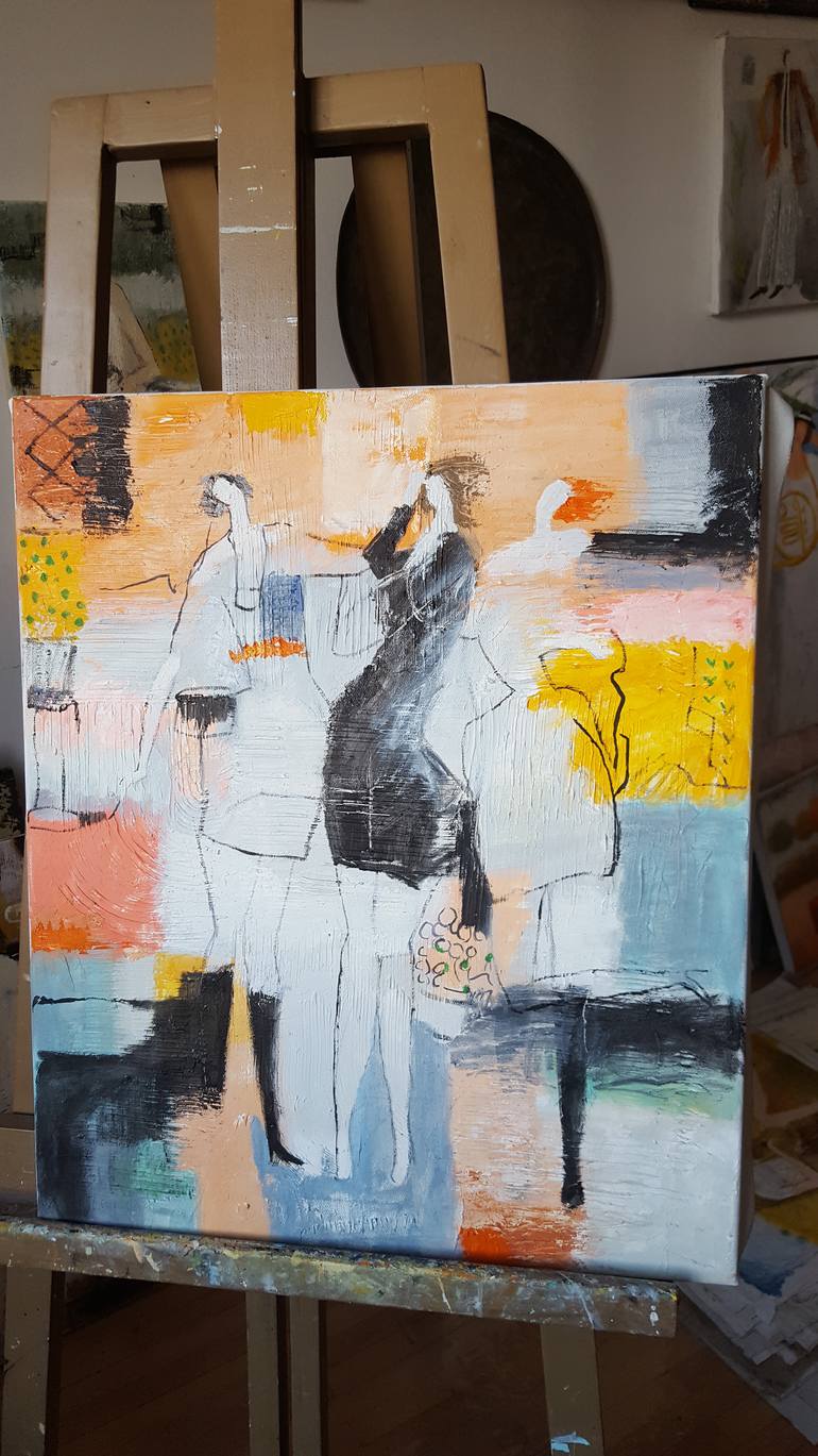 Original Abstract Expressionism Pop Culture/Celebrity Painting by Gia Revazi