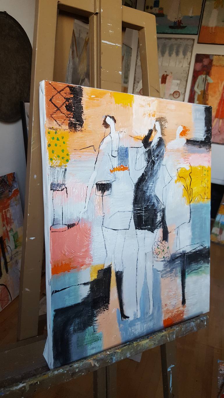 Original Abstract Expressionism Pop Culture/Celebrity Painting by Gia Revazi
