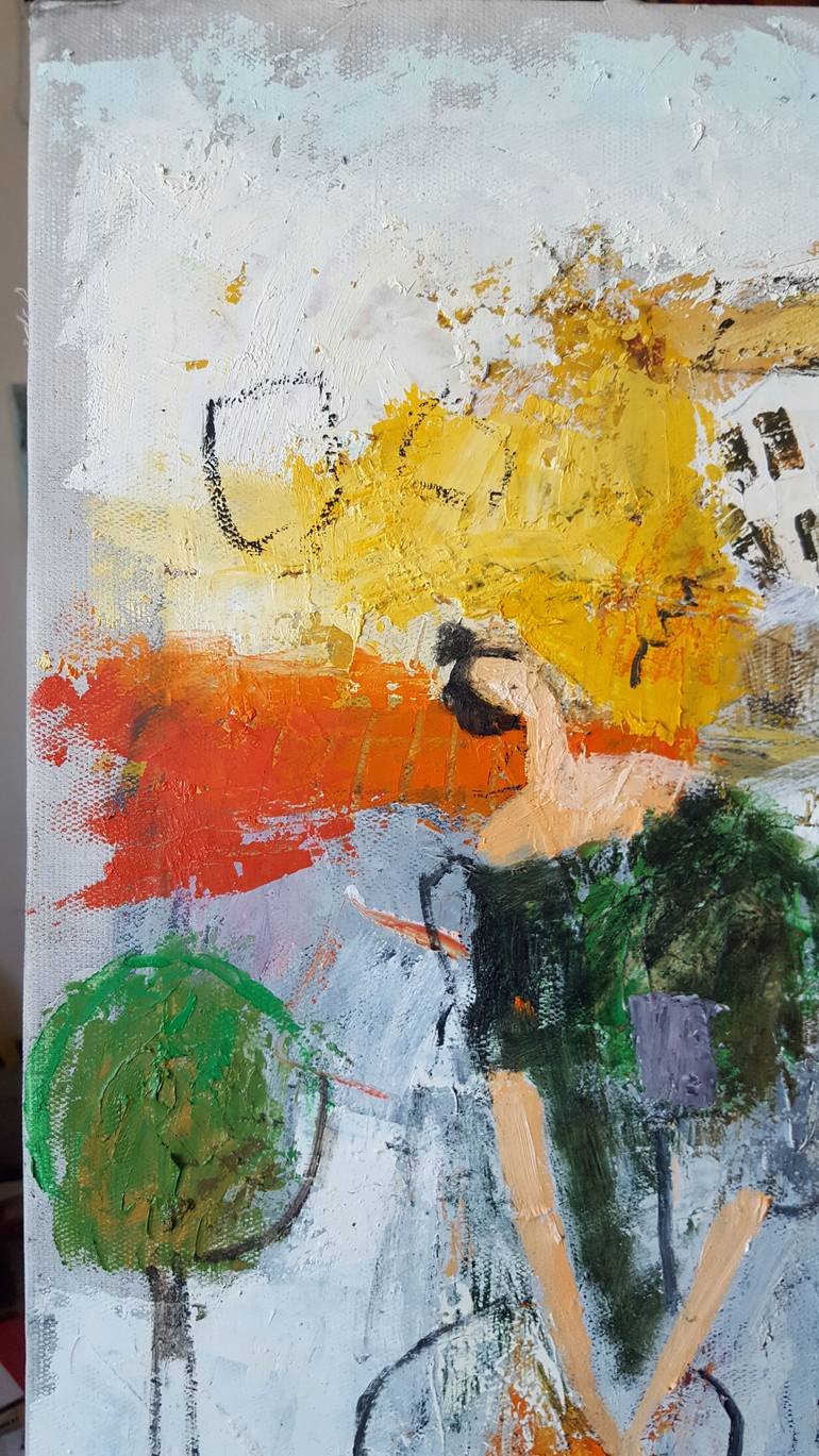 Original Expressionism People Painting by Gia Revazi