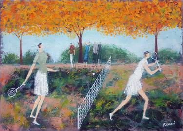 Original Expressionism Sports Paintings by Gia Revazi