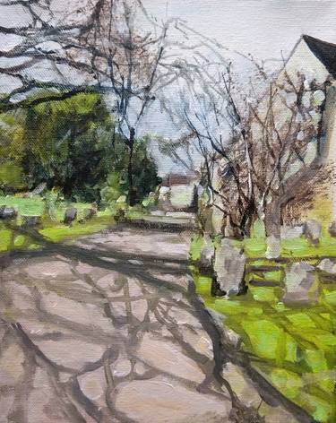 Original Impressionism Garden Painting by Paul Mitchell