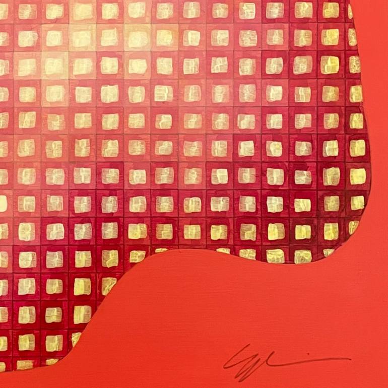 Original Abstract Geometric Painting by Sylvain Collette