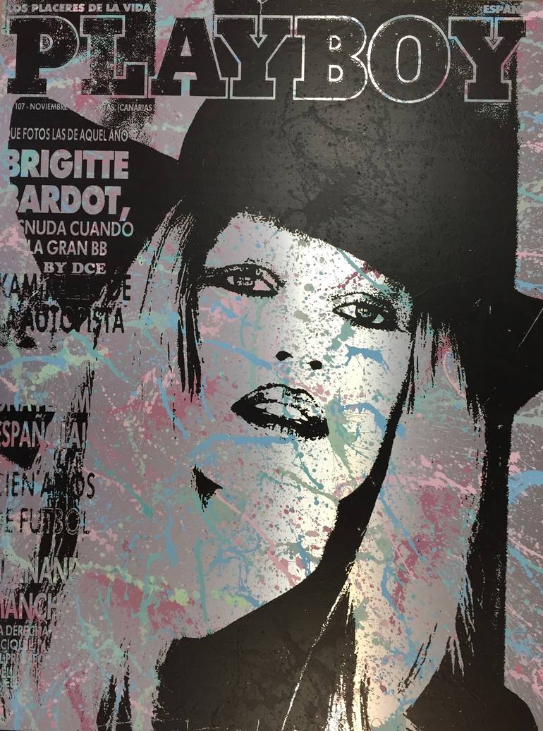 Playboy - Brigitte Bardot Collage by Diana Catherine Eger | Saatchi Art