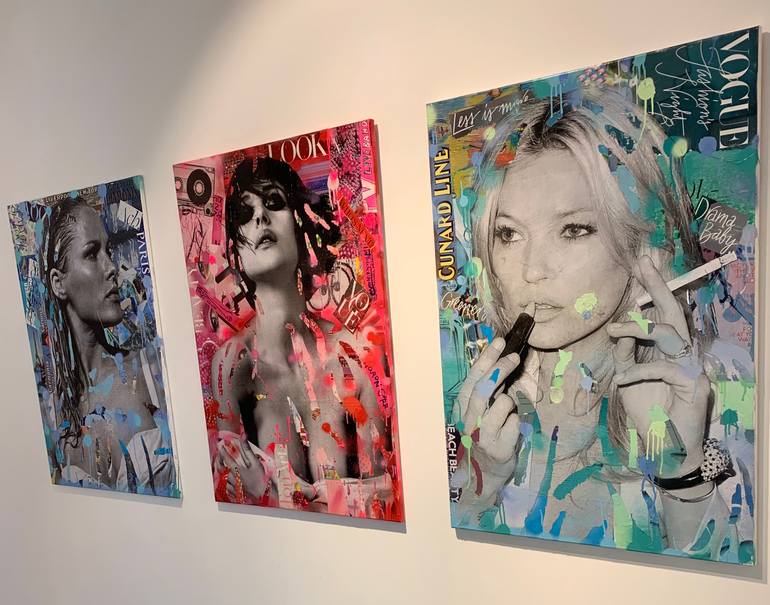 Original Other Pop Culture/Celebrity Collage by Diana Catherine Eger