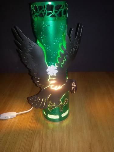 Handmade eagle lamp thumb