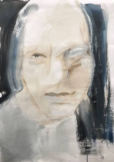 Original Figurative Portrait Drawings by Maria-Josephin Hagewald