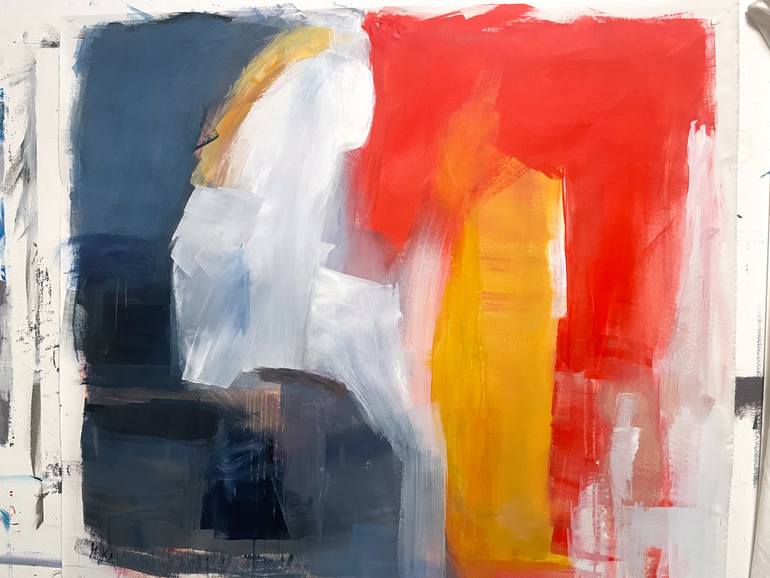 Original Abstract Expressionism Abstract Painting by Maria-Josephin Hagewald