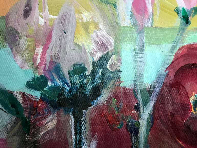 Original Abstract Botanic Painting by Maria-Josephin Hagewald