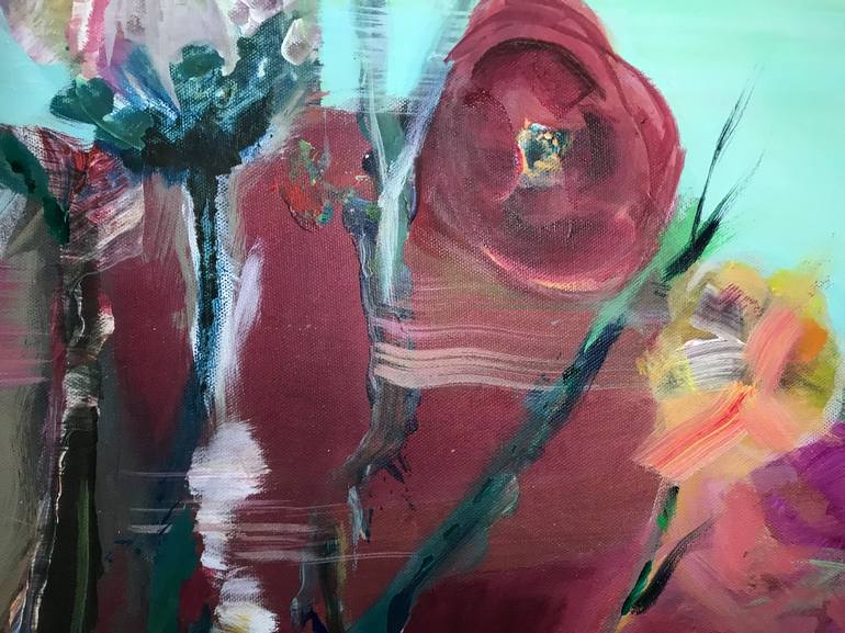 Original Abstract Botanic Painting by Maria-Josephin Hagewald