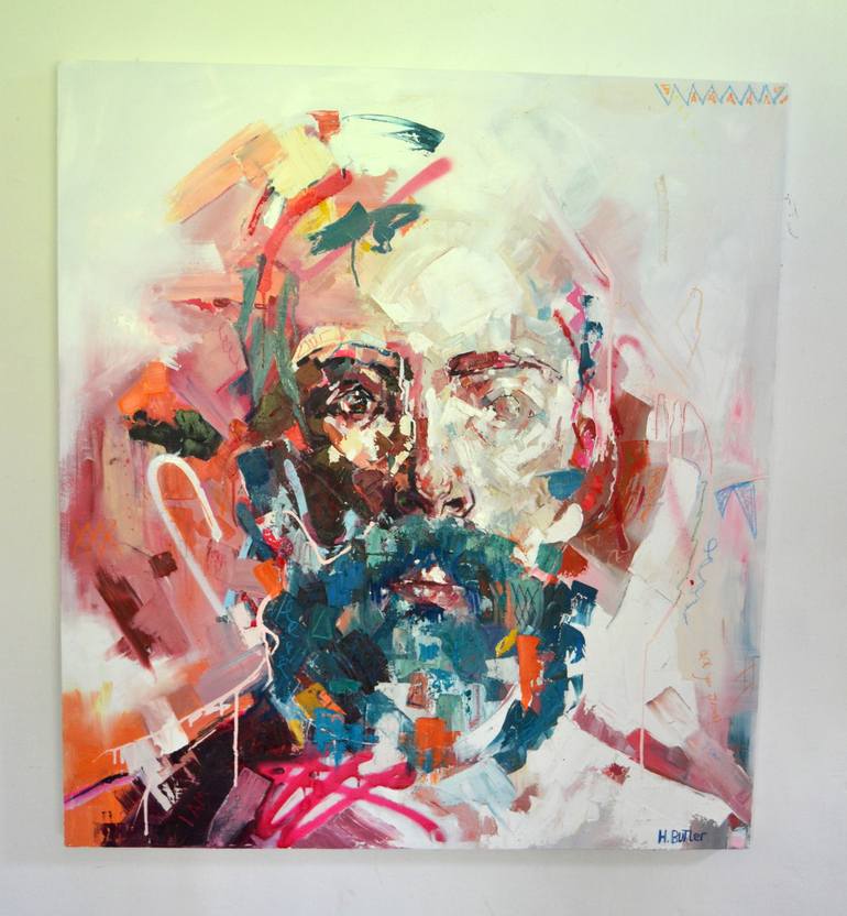 Original Figurative People Painting by Hatty Butler