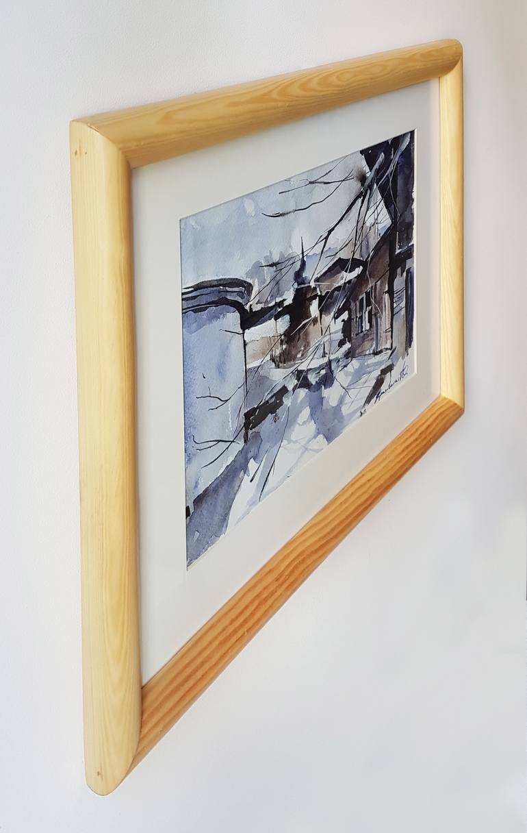 Original Documentary Architecture Painting by Yulia Krasovska