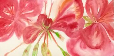 Original Expressionism Garden Paintings by Lou Ann Branz