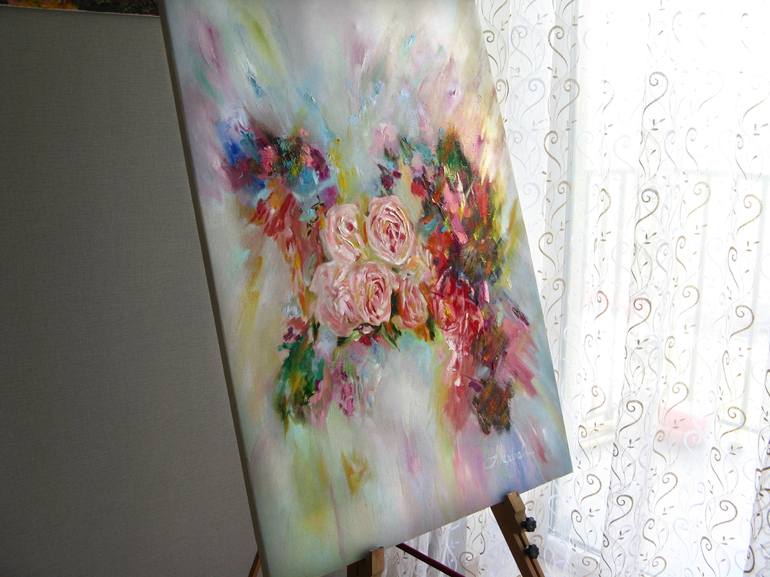 Original Impressionism Botanic Painting by Alex Bel