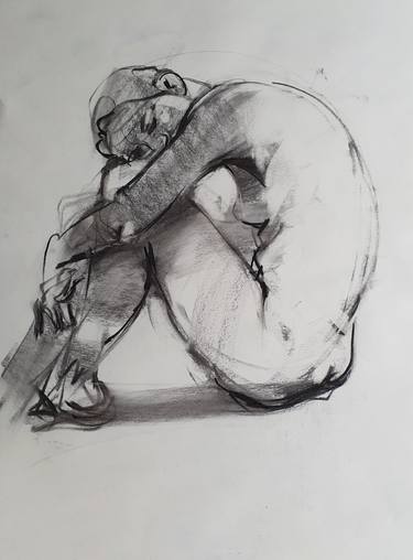 Original Figurative Body Drawings by Satenik Ghulijanyan