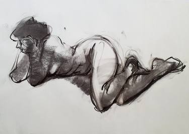 Original Figurative Body Drawings by Satenik Ghulijanyan