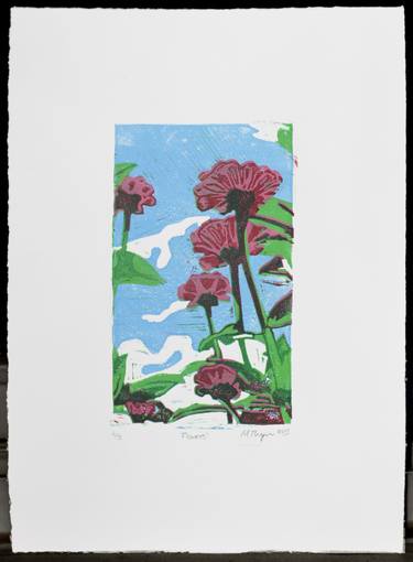 Original Fine Art Floral Printmaking by Martyn Thompson