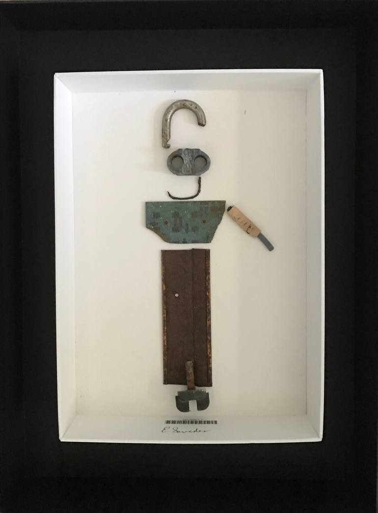 Original Figurative Abstract Collage by Liz Savedes