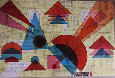 Original Abstract Collage by Liz Savedes