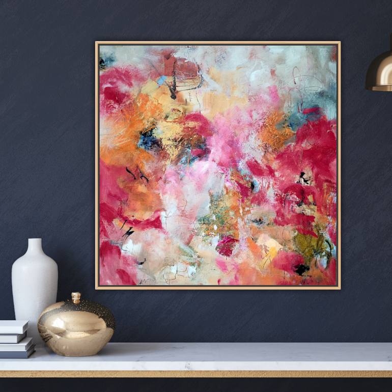 Original Abstract Expressionism Abstract Painting by Marianne H Nielsen