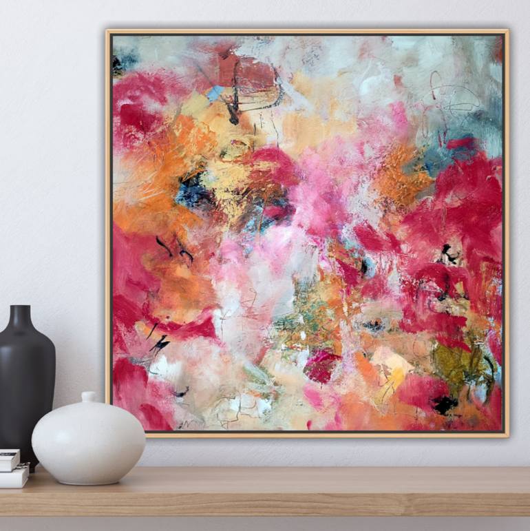 Original Abstract Expressionism Abstract Painting by Marianne H Nielsen