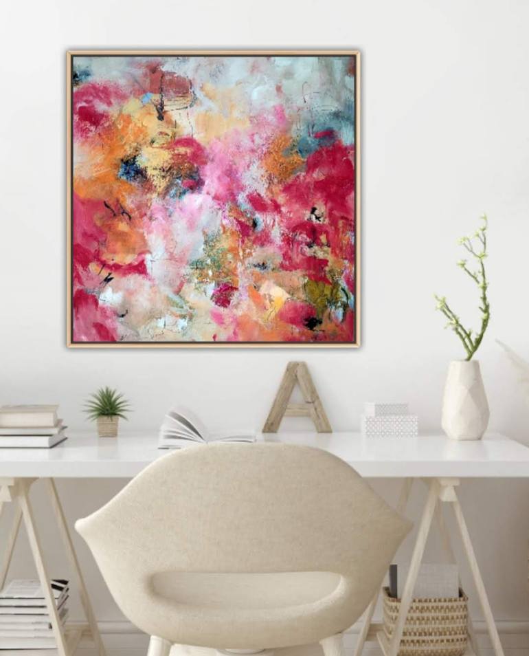 Original Abstract Expressionism Abstract Painting by Marianne H Nielsen