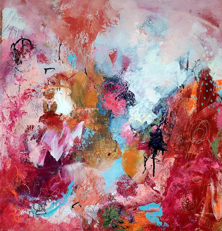 Where Angels Gather Painting by Marianne H Nielsen | Saatchi Art