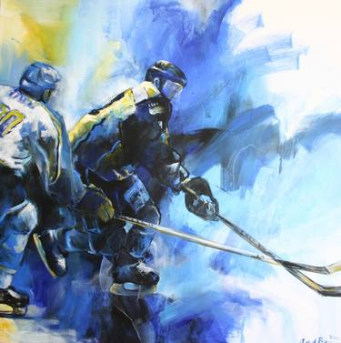 Original Sport Paintings by Angelique van den Born