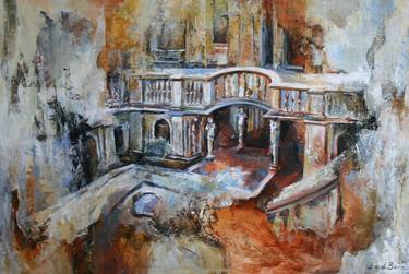 Original Impressionism Architecture Paintings by Angelique van den Born