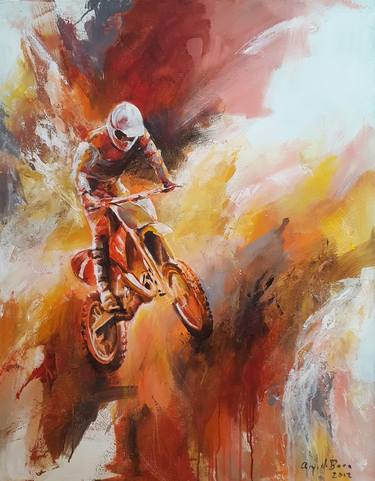 Original Realism Sport Paintings by Angelique van den Born