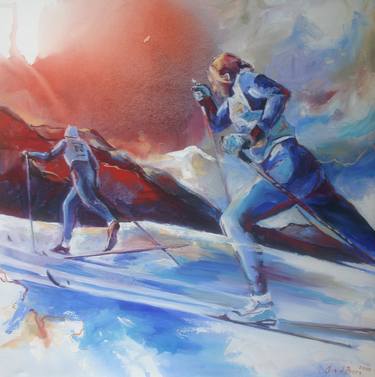 Original Realism Sport Paintings by Angelique van den Born