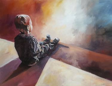 Original Realism Kids Paintings by Angelique van den Born