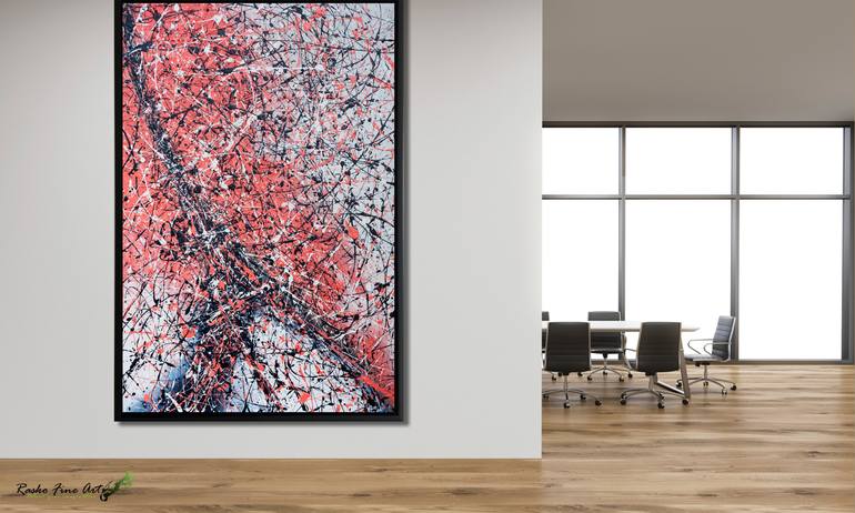 Original Abstract Expressionism Abstract Painting by Jan Rasiewicz - Rasko