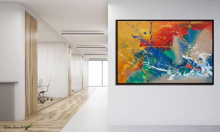 Original Abstract Expressionism Abstract Painting by Jan Rasiewicz - Rasko