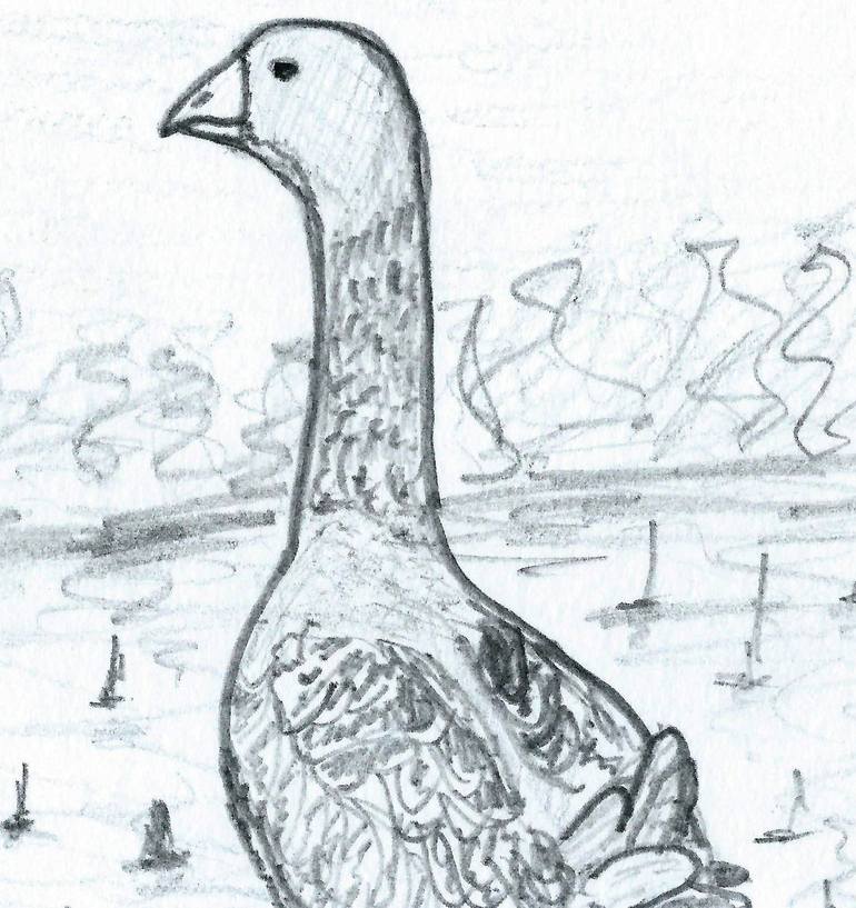 Original Expressionism Animal Drawing by Jd Duran