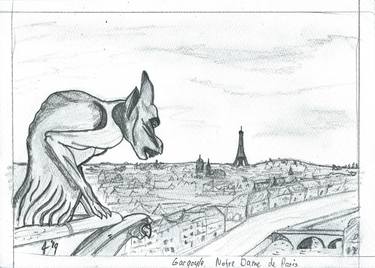 Gargoyle, Notre Dame de Paris thumb
