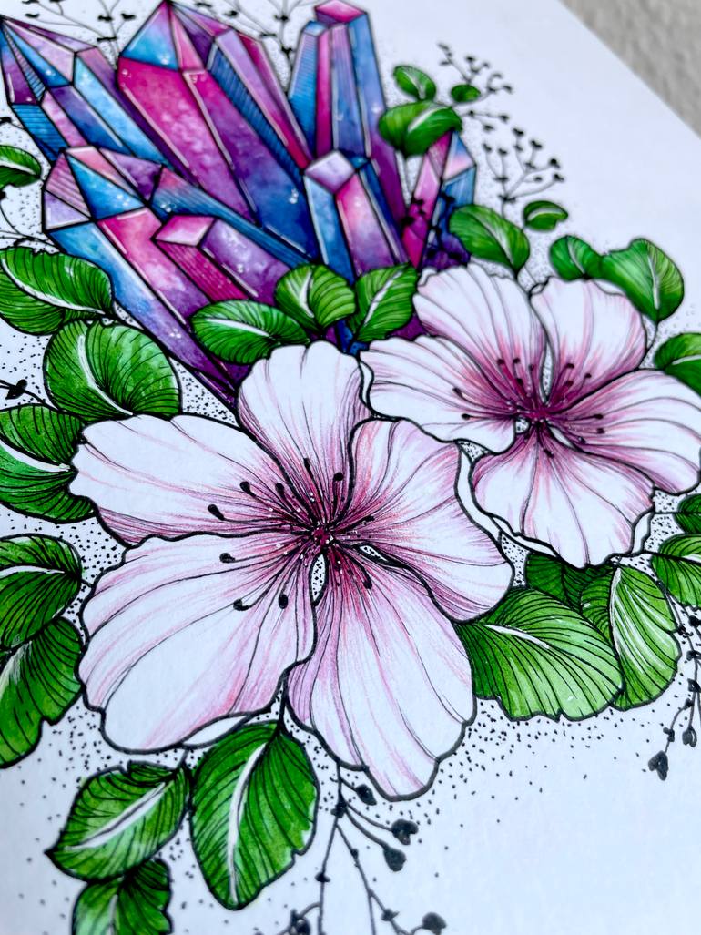 Original Figurative Floral Painting by Carolina Orozco