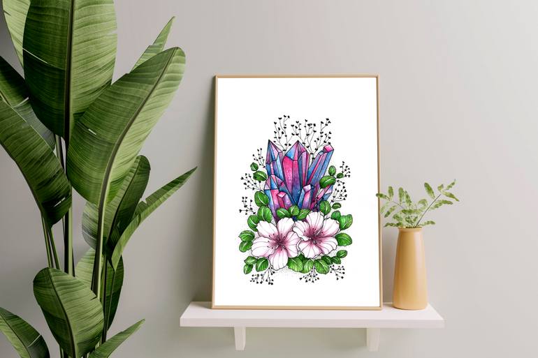 Original Figurative Floral Painting by Carolina Orozco