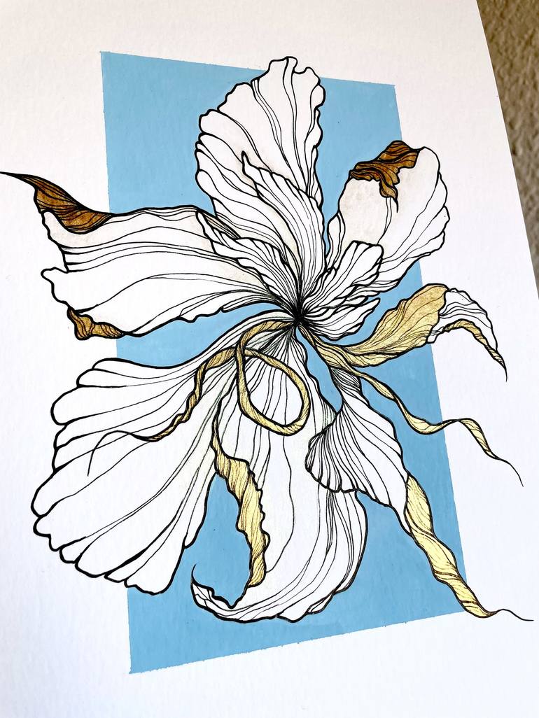 Original Floral Painting by Carolina Orozco