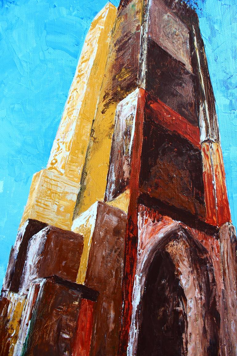 Original Modern Architecture Painting by Carolina Orozco