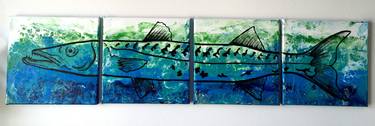 Original Illustration Fish Paintings by Carolina Orozco